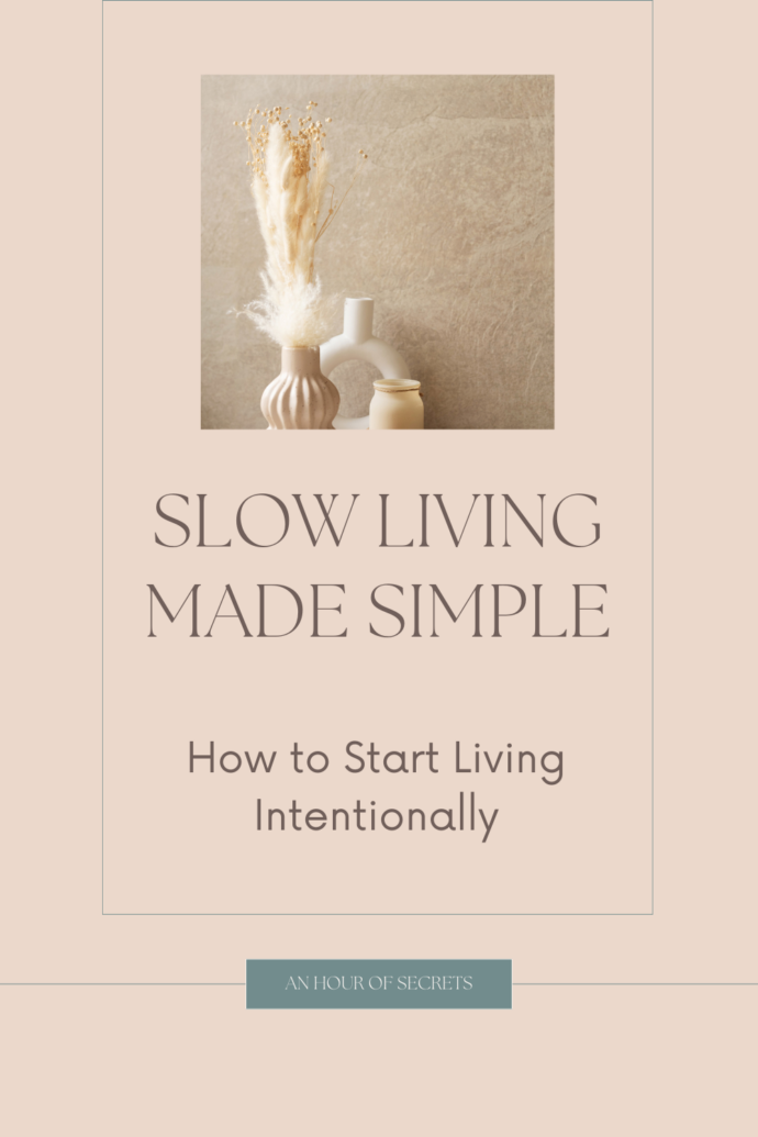 slow living lifestyle